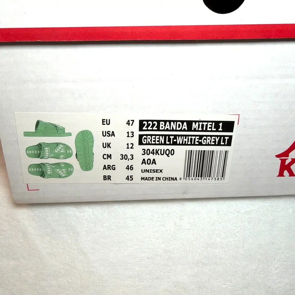 Kappa 222 Banda Mitel 1 Slide Sandals – Green | 304KUQ0 | 13M - Picture 9 of 9